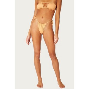 Women's RUCHED STRING BIKINI BOTTOM - WE WORE WHAT - 1 of 4