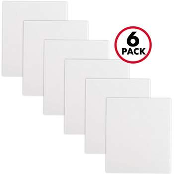 Jam Paper Designders 3 3-Ring Flexible Poly Binder Clear Glass Twill 10/Pack (821T3CLA)