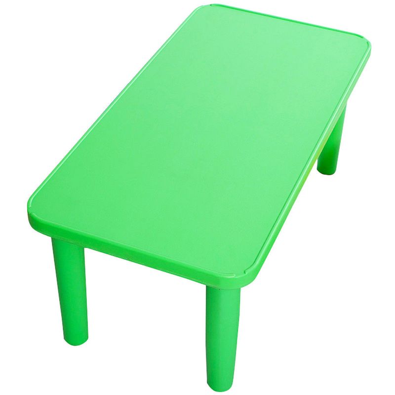 Costway Kids Portable Plastic Table Learn and Play Activity School Home Furniture Green, 3 of 9