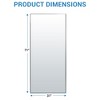 COZONY Full Length Rectangle Mirror — Large Full Body Mirror with Aluminum Alloy Thin Frame, Standing or Wall-Mounted for Bedroom, Living Room & Gym - 3 of 4
