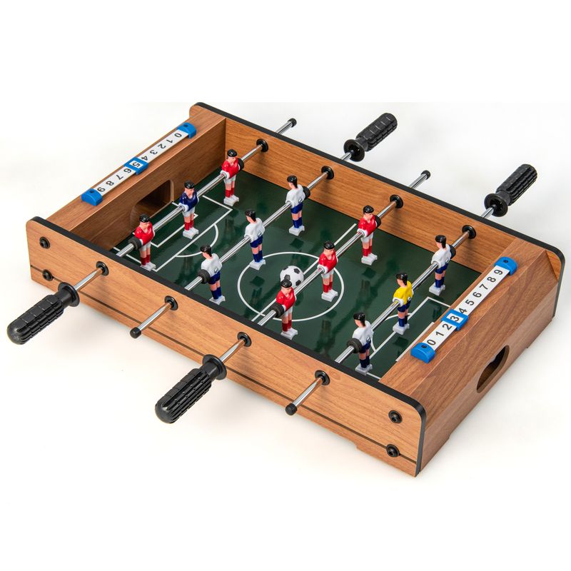 Costway Mini Football Table for Double Player w/ Durable Handle 2 Footballs Game Room, 1 of 11