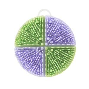 Unique Bargains Round Double-sided Bath Brush 1 Pc - 1 of 4