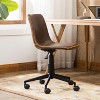 Roundhill Furniture Cesena Faux Leather 360 Swivel Air Lift Office Chair, Antique Brown - 4 of 4