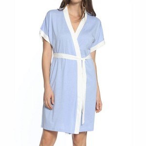 Women's Madeleine Short Sleeve Sleeve Robe - Twelve Eighty Eight L - 1 of 2