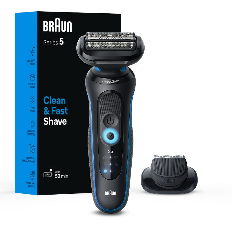 Braun Series 5-5118s Rechargeable Wet &#38; Dry Shaver, 1 of 9