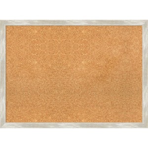 Amanti Art Crackled Metallic Narrow Framed Corkboard, Natural Cork - 1 of 4