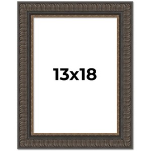 PosterPalooza | Museum Brown Picture Frame - UV Acrylic, Foam Board Backing, Hanging Hardware - 1 of 4