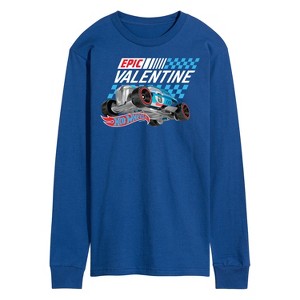 Men's - Hot Wheels - Valentine's Epic Long Sleeve Graphic T-Shirt - 1 of 4
