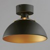Maxim Lighting Dawn 1 - Light Semi-Flush Mount in  Antique Brass/Black - 2 of 4