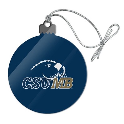 California State University Monterey Bay Primary Logo Acrylic Christmas Tree Holiday Ornament