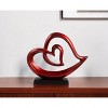 HomeRoots 12" Red and Black Aluminum Tabletop Sculpture - 2 of 4