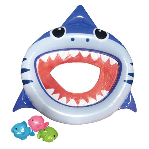 Northlight 24.75" Inflatable Shark Mouth Fish Toss Swimming Pool Game - image 1 of 1