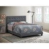Passion Furniture Caldwell Faux Leather Button Tufted King Panel Bed - 4 of 4