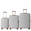 INFURNIC Bag And Luggage Sets Lightweight Hard Shell Suitcase Set 3 Piece Luggage with Rolling Wheels, Family-Friendly, Grey, 20.08"*11.81"*30.12" - 2 of 4
