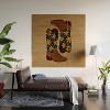 Cat Coquillette Cowgirl Boots Teal Yellow Wood Wall Mural - Society6 - 2 of 2