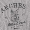 Arches National Park Kit Fox Icon Adult T-Shirt Athletic Heather - 2 of 4