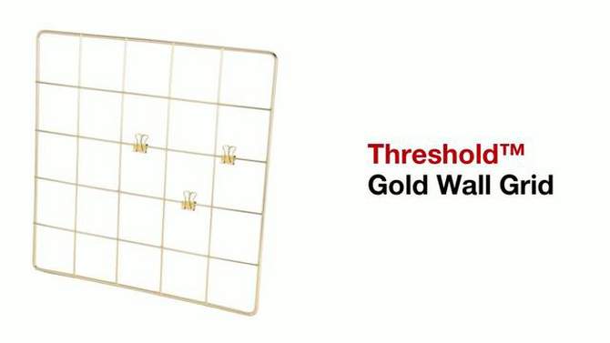 Grid Wall Organizer with Clips - Threshold&#8482;, 2 of 9, play video