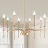 DORESshop 8-Light Modern Farmhouse Gold Chandelier for Dining Room Over Table,Hanging Ceiling Candle Chandeliers - 2 of 4