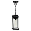 CWI Lighting Windsor 1 Light Black Outdoor Ceiling Light - 3 of 4