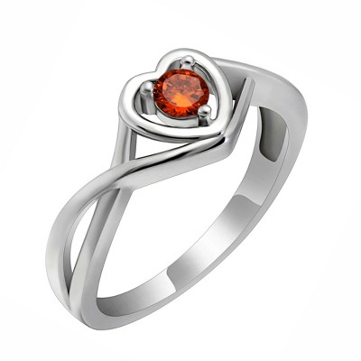 january-garnet red