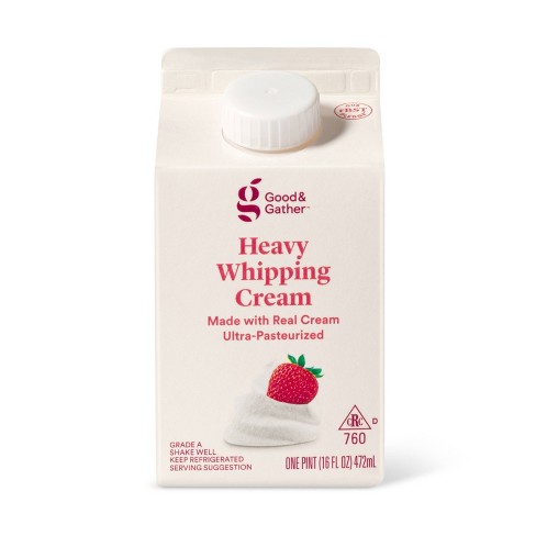 Heavy Whipping Cream - 16 fl oz (1pt) - Good & Gather™ - image 1 of 2