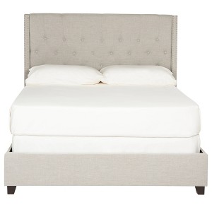 Winslet Queen Size Bed - Light Gray - Safavieh