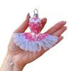 Classic Ballerina Dress Handcrafted Glass Ornament, Ballet Dancer Gift| OrnamentallyYou - 4 of 4