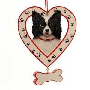 Kurt S. Adler 4.5 Inch Dog Breed In Heart W/Bone Ornamnt Christmas Tree Ornament , Resin Canine Christmas (1PC) - 1 of 2