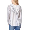 WallFlower Vintage Classic Baja Stripe V-Neck Hoodie - 2 of 3