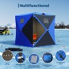 TackView Pop Up Ice Fishing Tent, Windproof Portable Hub Design - 3 of 4