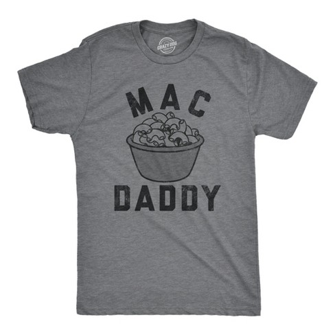 Mens Mac Daddy T Shirt Funny Macaroni Cheese Pasta Noodles Tee For Guys - Crazy Dog Men's T Shirt - image 1 of 4