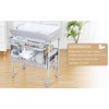 Baby Changing Table, Portable Foldable Changing Station with Waterproof Pad, Adjustable Height Diaper Station with 2 Drawers, Gray - 3 of 4