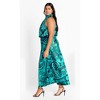 CITY CHIC | Women's Plus Size  Perri Print Dress - peacock - 22W - 2 of 4