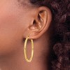 Black Bow Jewelry 3mm x 40mm 14k Yellow Gold Classic Round Hoop Earrings - 3 of 4