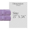 Home Weavers Elegance Essentials 550GSM 100% Cotton Zero Twist Super Absorbent Bath Towel Set - 2 of 4