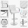 Yaheetech Set of 2 Faux Leather Bar Stools with Backrest and Footrest - 4 of 4