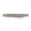 Black Bow Jewelry 2.25mm 14k Rose Gold 1/10 Ctw Diamond Stackable Band - 4 of 4