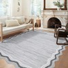 Area Rug  for Living Room Machine Washable Modern Abstract Indoor Carpet Ultra Soft Non-Slip Low Pile Bedroom Accent Carpet - 2 of 4