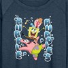 Women's - SpongeBob SquarePants - Bubble Buddies Lightweight French Terry Wide Neck Long Sleeve Shirt - 2 of 4