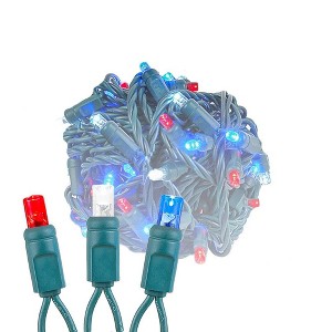 Novelty Lights 50 Light LED Christmas Mini Light Set (Green Wire, 25 Feet) - 1 of 4