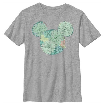 Boy's Disney Mickey Mouse Botanical Silhouette T-Shirt