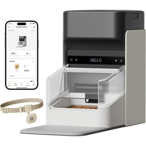Automatic Cat Feeder with RFID Technology, Collar-Activated Food Dispenser with Wi-Fi Control - 1 of 4