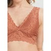 Women's Scalloped Lace V Neck Padded Bralette - WISHLIST - 2 of 2