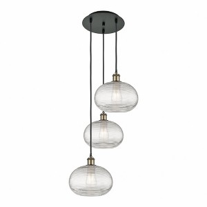 Ithaca - 3 Light Cord Hung Multi Pendant In Industrial Style-29.25 Inches Tall and 16.5 Inches Wide - 1 of 1