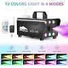 Joyfy Halloween Fog Machine with 13 Colors, Smoke Machine with 6 LED Lights and Wireless Remote Control for Halloween Party Decoration, Holiday Events - 2 of 4