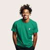Dalix Ghost Embroidered Soft Cotton Short Sleeve T Shirt Mens - 3 of 4