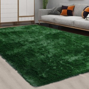 Fluffy Area Rug- Shag Area Rug for Living Room, Shaggy Large Indoor Thick Living Room Carpet with Non-Slip Backing, Soft Plush Carpet - 1 of 4