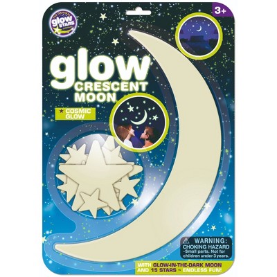 The Original Glowstars Glow-In-The-Dark Crescent Moon and Stars Set