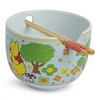 Silver Buffalo Disney Winnie The Pooh Friends 20-Ounce Ceramic Ramen Bowl and Chopstick Set - 3 of 4