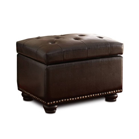 5th Avenue Storage Ottoman Espresso - Breighton Home : Target